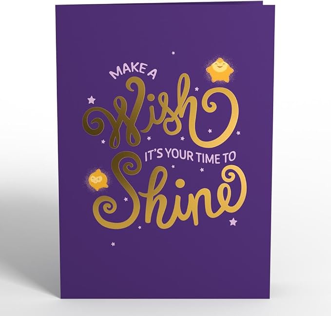 Lovepop Magical Disney Wish 3D Pop-Up Birthday Card for Girls - for Kids, Her, Daughter - 5" x 7" - Envelope Included