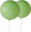Giant 36 Inch Lime Green Balloons - Thick Latex Green Big Round Balloons 6 Packs