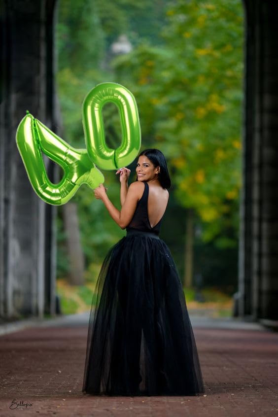 Number 0 Balloons 40 Inch Light Green Number Balloons for 10 20 30 40 50 60 70 80 90 100 Numbers Balloon Birthday Decorations Wedding Event Baby Shower