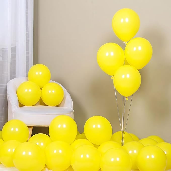 400 Pcs Yellow Balloons 12 Inch Bulk Latex Balloon for Birthdays Weddings Party Decorations