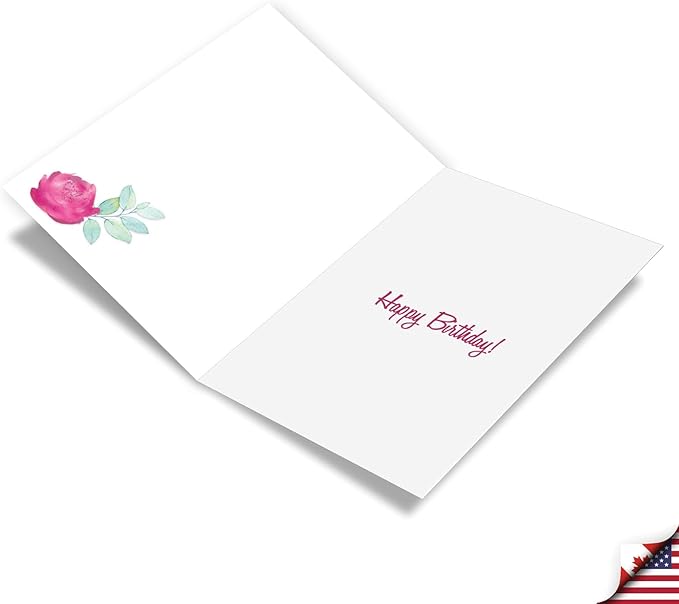 NobleWorks 50th Milestone Birthday Greeting Card with 5 x 7 Inch Envelope (1 Card) Number Cake 50 C10122MBG