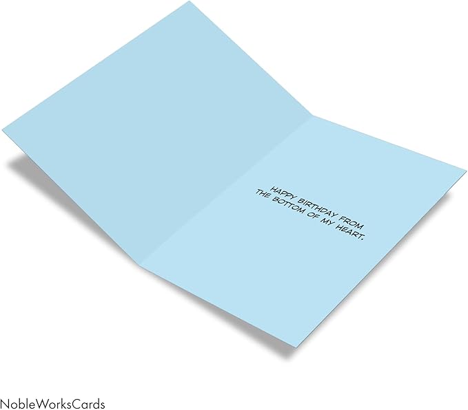 NobleWorks - 1 Humorous Birthday Notecard w/Envelope (4.63 x 6.75 Inch) - Funny Congratulations and Appreciation Medical Stationery with Doctors, Surgeons - Five Second Rule Birthday Card 7926Z