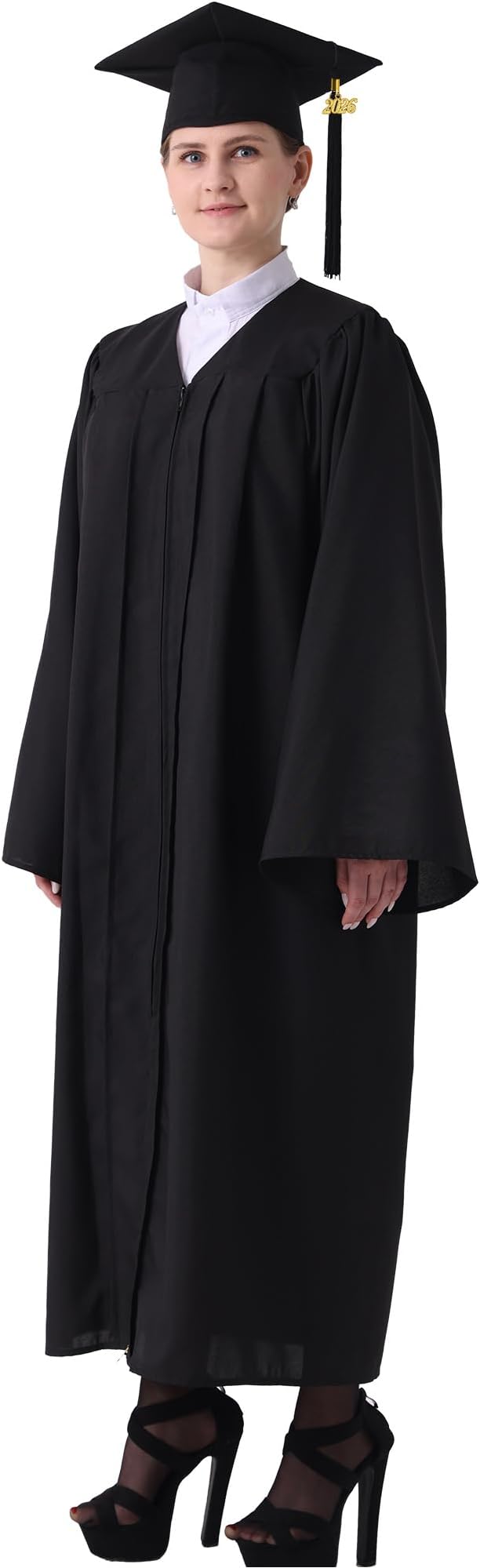 GraduatePro Matte Graduation Cap and Gown Class of 2026 Set Bulk with Tassel for High School & College 12 Colors