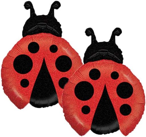 Set of 2 Little Ladybug 27" Foil Party Balloons