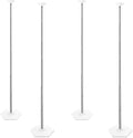 TEKXYZ Telescoping Balloon Stand Set of 4, 1.5ft to 7ft Free Adjustable Metal Balloon Column Stand for Party Decorations