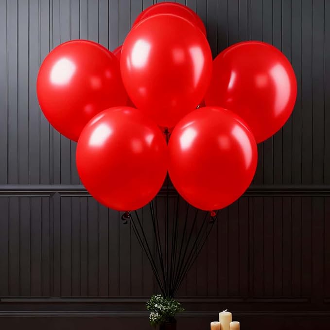 50 Pack Red Balloons 24 Inch Red Latex Party Balloon for Wedding, Birthday, Baby Shower and More