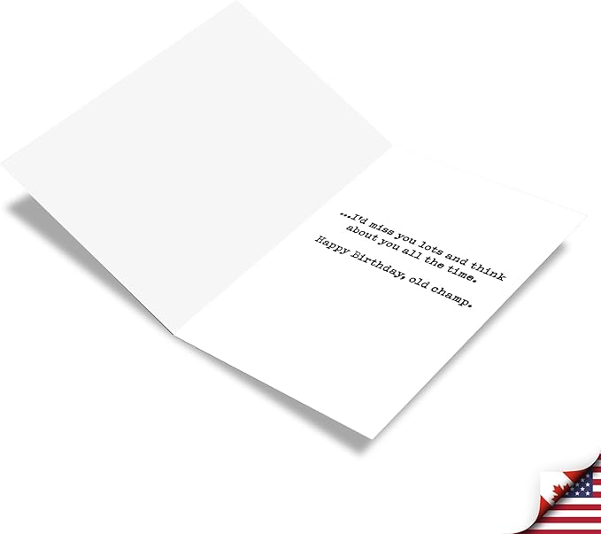 NobleWorks - Funny Happy Birthday Card with Envelope - Colorful Humor, Greeting Note - One Parachute 0936