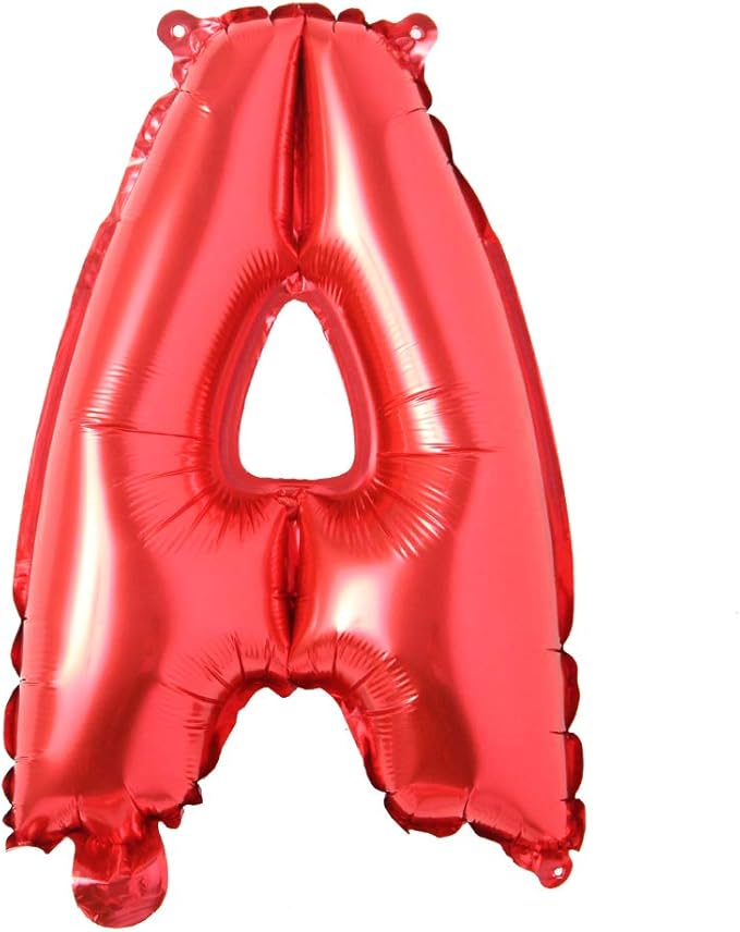 40 inch Red big size Number Letter alphabet Foil Helium Float Balloons Birthday Wedding Party Celebration decoration Air ball (40 INCH Red A)