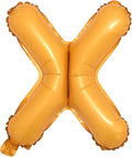 16" inch Single Orange Alphabet Letter Number Balloons Aluminum Hanging Foil Film Balloon Wedding Birthday Party Decoration Banner Air Mylar Balloons (16 Inch Orange X)