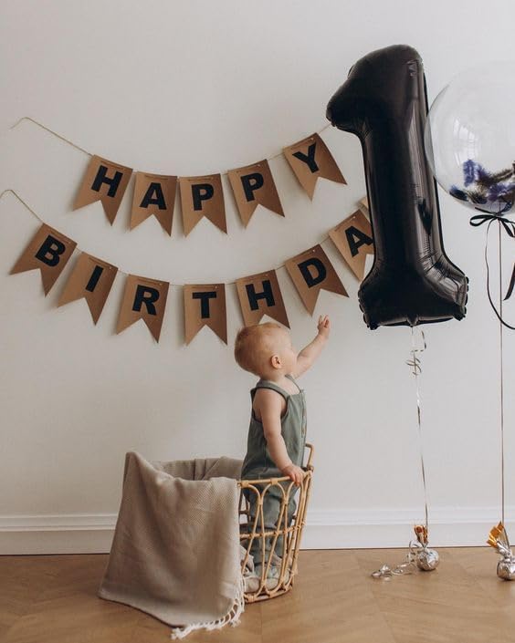 Black Number 40 Balloon 40 Inch, 40th Birthday Party Decorations for Children, Giant 40 Foil Balloon for Party Supplies