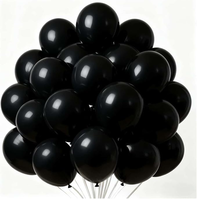 300 Pack Black Balloons 12 inch Black Latex Party Balloon Bulk for Various Party Events Decorations