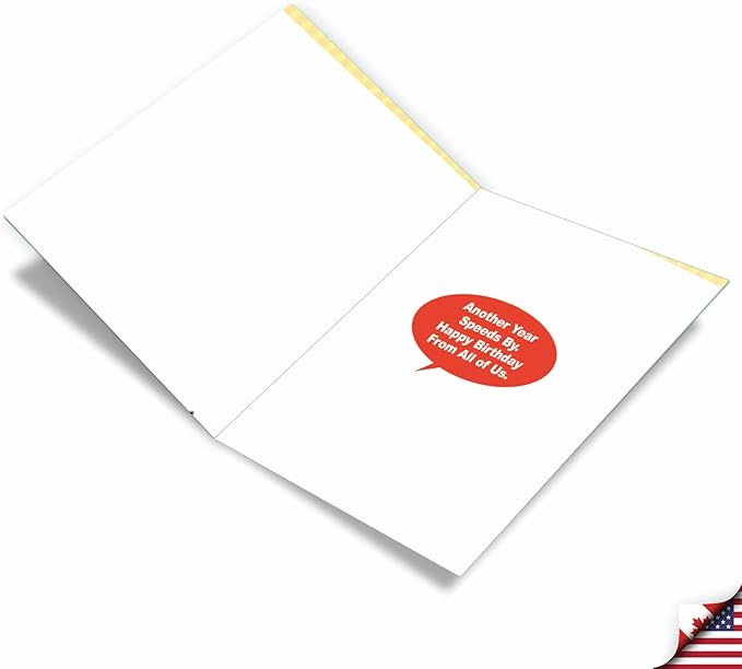 NobleWorks Jumbo Humorous Birthday Greeting Card From Us 8.5 x 11 Inch with Envelope (1 Pack) Big, Jumbo Bday No Thanks Officer J9800BDG-US