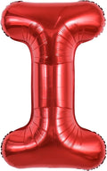 TONIFUL 40 Inch Large Bright Red Letter Balloons A-Z, Giant Jumbo Helium Foil Mylar Big Letter I Balloons for Birthday Party Anniversary Wedding Decorations