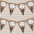 Mad Hatters Tea Alice in Wonderland Vintage Personalized Birthday Party Bunting - Hanging Party Decoration - Birthday Party Banner Garland | Decorative Party Supplies
