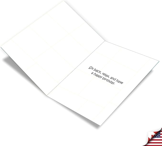 NobleWorks -1 Funny Birthday Card Inappropriate (8.5 x 11 Inch) - Humor Cartoon Bday Notecard with Envelope - Chili Kebab J8282
