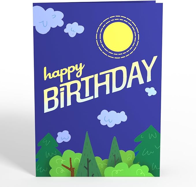 Lovepop Birthday Pop-Up Card for Him - 3D Greeting Cards for Men, Father, Husband - Bigfoot Legendary - 5" x 7" Card - Blank Note Card & Envelope Included