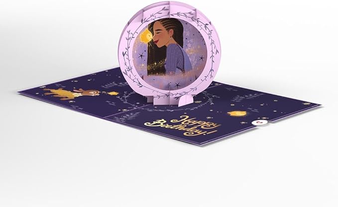 Lovepop Magical Disney Wish 3D Pop-Up Birthday Card for Girls - for Kids, Her, Daughter - 5" x 7" - Envelope Included