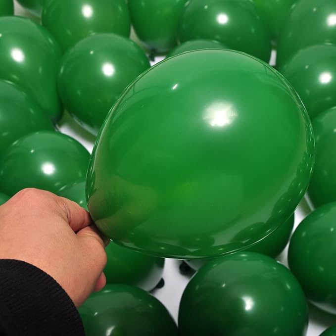 400 Pack Green Balloons 5 Inch Dark Green Latex Mini Small Balloon for Birthday Wedding Baby Shower Graduation Anniversary Jungle Christmas Party Decorations