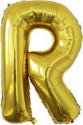 40 Inch Letter Balloons, Large Gold R Balloon Letter Decor, A to Z Letter Balloons, Helium Balloons, R Foil Balloon for Birthday Party Anniversary Supplies Decorations