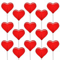 Fruidles 300-Pack Lollipops Mini Red Heart Shaped Strawberry Flavored Lollipop, Individually Wrapped, 5g Lollipops 5 Pounds Bulk