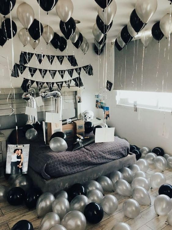 Silver 7 Balloon, Number Balloons 40 Inch, 7th Birthday Decorations for Kids Girls Boys, Silver Party Decoration for Women Men, Number 7 Balloon