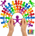 Stretchy Bendable Man (36 Pack) Assorted Fun Colors, A Sticky, Stretchable, Slimy, Gooey Texture, Toy for Stress Anxiety Relief, Great Party Favor, Stocking Stuffer