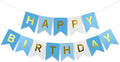 Blue Happy Birthday Banner,Navy Blue and Gold Party Decorations Sigh for Birthday Decor,Backdrop Birthday Party Supplies,No DIY for Girls Boys Kids and Women Party Hanging