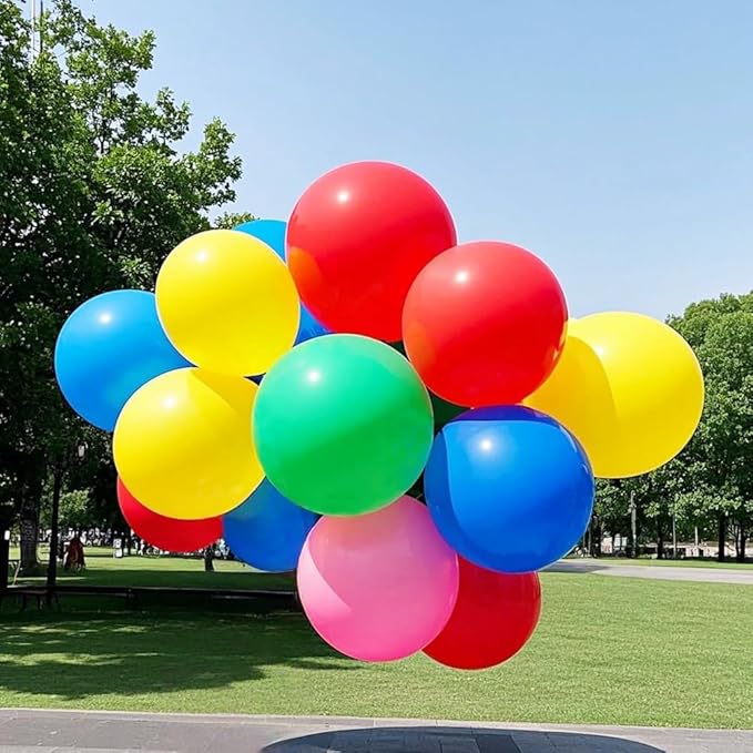 58 Pack Rainbow Balloons 18 Inch Assorted Colors Latex Multicolor Balloon 12 Kinds Colorful Large Balloons for Birthday Wedding Baby Shower Anniversaries Store Party Decorations