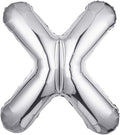 Letter Balloons 40 Inch, Single Silver Letter X Balloons Aluminum Hanging Foil Film Balloon for Baby Shower, Wedding Anniversary, Graduation, Birthday Party Decoration