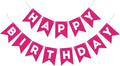 Hot Pink Happy Birthday Banner Sign for Backdrop Hot Pink Birthday Decorations for Girls Women 13th 15th 21th 30th Party Banner Garland Wall Door Bunting Flag
