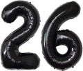 40 Inch Number Balloons 26 Black Big Giant Jumbo Number Foil Mylar Balloons for 26th Birthday Party Supplies Anniversary Events Decorations (Black-26)