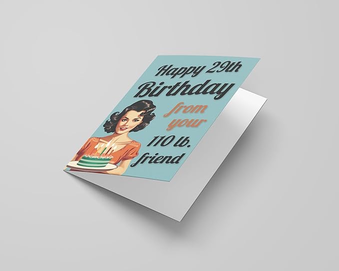 Katie Doodle - Funny Birthday Cards for Women (2-Pack, Handmade in USA) - Great for 30th, 40th, 50th, 60th, 70th, 75th, 80th, 90th Birthday Gifts for Women Friends - Includes 2 Cards & 2 Envelopes