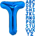 40 Inch Blue Letter T Balloons Alphabet T Letter Balloons Foil Mylar Big Letter Balloons for Birthday Party Anniversary New Year Graduation Wedding Decorations
