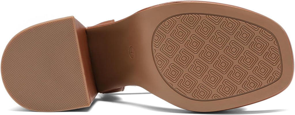 DREAM PAIRS Heels for Women Block Chunky Platform High Heels Open Toe Fashion Wedding Party Evening Prom Dance Ankle Strap Dress Pump Sandals Shoes