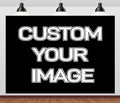 BELECO 8x8ft Fabric Custom Backdrop with Picture Logo Text Customize Your Design Personalized Background Customized Backdrop Banner for Party Decor Birthday Wedding Christmas Photoshoot Home Decor