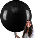 PartyWoo Black Balloons 4 pcs 36 Inch Latex Helium Matte Black Balloons for Baby Shower Birthday Graduation Casino Gaming Anniversary Retirement Pirate Race Car Theme Party Decorations Black-Y18