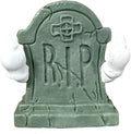 Halloween Graveyard Tombstone Statue Middle Finger Figurines Cute Mini Halloween Desk Ornaments Decor Spooky Sculpture for Home Office Decor Holiday Party Decorations