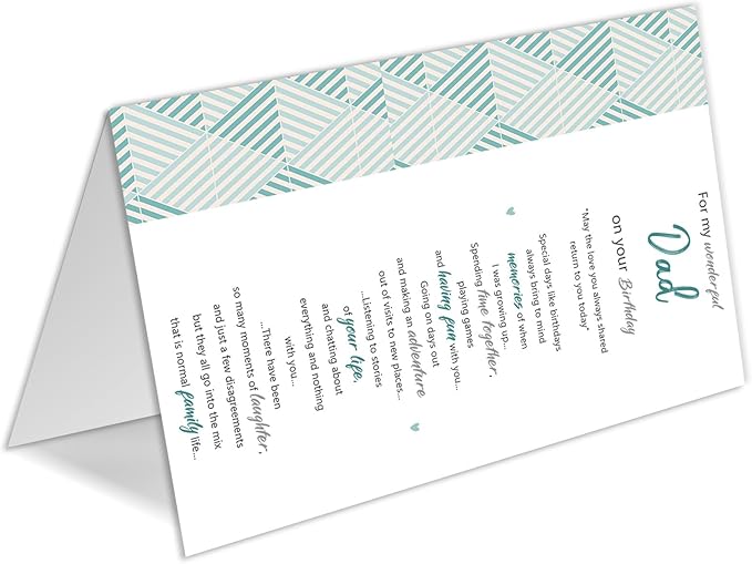 Dad Birthday Card，Birthday Gifts for Dad Father