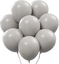 AFTERLOON® Biodegradable Balloons 24 pcs Gray 12 Inch, Matte Color Thickened Extra Strong Latex Helium Float, Multicolor Colorful Bulk Color ballon baloon Globos Para Decoration De Fiestas Kids
