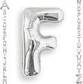 AULE 40 Inch Big Letter Balloon Silver F Large Foil Helium Alphabet Balloons A-Z for Birthday Anniversary Graduation New Year Party Decoration Supplies