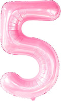 KatchOn, Giant Pink 5 Balloon Number - 40 Inch | Mylar Pink Number 5 Balloon | Pink Five Balloons, 5th Birthday Decorations Girl | Pink 5 Balloon For Happy Anniversary Decorations