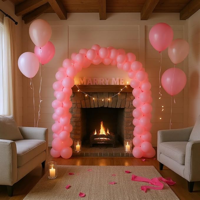 50 Pcs 12 Inch Pink Balloons, Premium Light Pink Latex Balloons for Party Decorations, Thick Pastel Pink Balloons for Girls Birthday, Baby Shower, Wedding, Bridal Shower, Princess Theme Party