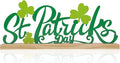 COCHIE Metal St. Patrick's Day Sign, St Patricks Day Decorations for Home, Office, Shelf, Mantel, Indoor, Shamrock Decoration, Saint Patrick Day Decor (Shamrock)