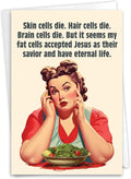 NobleWorks, Funny Birthday Greeting Card with 5 x 7 Inch Envelope (1 Card) Bday Cells Die C10832BDG