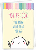 NobleWorks Hilarious 50th Milestone Birthday Greeting Card with 5 x 7 Inch Envelope (1 Card) Forget It-50 C10251MBG