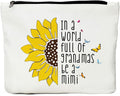 JIUWEIHU Mimi Gifts, Grandma Gifts, Grandma Birthday Gift, Pregnancy Announcement Idea New Grandma Gift-Grandma be a Mimi Makeup Bag for Mathers Day, Thanksgiving, Christmas