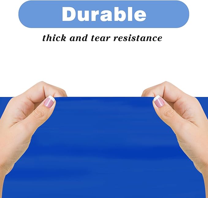 Kopokita 6PCS Royal Blue Plastic Tablecloths 54 x 108 Inch, Disposable Table Cloths Rectangle Party Table Covers