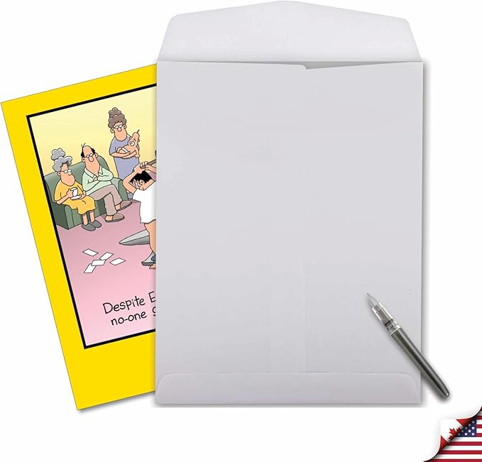 NobleWorks - 1 Large Happy Birthday Card with Envelope (8.5 x 11 Inch) - Funny Cartoon Humor (Buyer Discretion Advised) - Bangkokless J8394BDG
