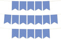 Andaz Press Hanging Pennant Banner with String, Cornflower Blue, 1-Set, 24 Pennants, Approx. 12-Feet Long