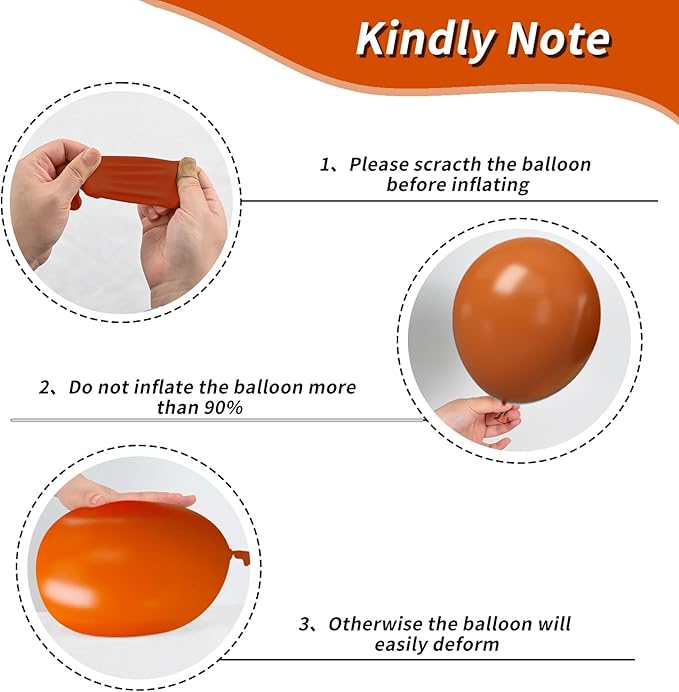 Burnt Orange Balloons, 50Pcs 12 Inches Nude Brown Metallic Champagne Fall Color Balloons for Autumn Fall Birthday Baby Shower Boho Wedding Bridal Shower Engagement Thanksgiving Party Decorations